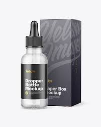 Download Frosted Glass Dropper Bottle W Paper Box Mockup In Bottle Mockups On Yellow Images Object Mockups