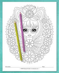 Customize the letters by coloring with markers or pencils. Enchanted Faces Coloring Pages Printable Female Coloring Pages For Adults Teens And Kids Art Is Fun