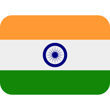 Im zentrum befindet sich ein marineblaues chakra (चक्र, dt.: Flagge Indien Emoji