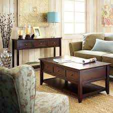 Ashington Mahogany Brown Console Table Pier 1 Imports Living Room Accent Tables Living Room Furniture Table