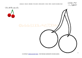 Enjoy coloring this red color by number coloring page with our coloring machine! Example Coloring Page Red Cherries Color Picture Of Cherries