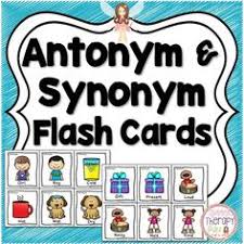 Antonym Synonym Flash Cards Synonym Cards Flashcards Antonym