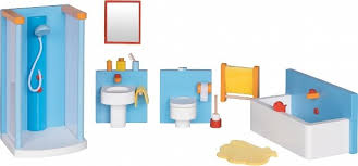 Sei kreativ und falte und verbinde pappstücke, um betten, tische, stühle. Puppenhausmobel Badezimmer Livipur Kinder Spiel Versand Gmbh