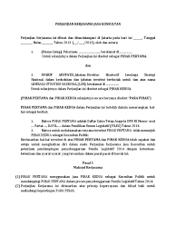 Download contoh surat perjanjian kerjasama bagi hasil berbagai usaha. Surat Perjanjian Kerjasama Jasa Konsultan