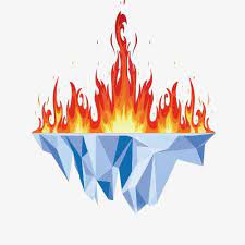 Ice Fire Fire Art Ice Drawing Unicorn Painting