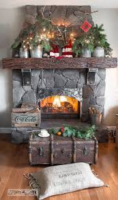 Reindeer christmas decorations indoor ideas for fireplace. A Reclaimed Wood Deer And Christmas Tree Mantel Christmas Fireplace Christmas Fireplace Decor Rustic Christmas