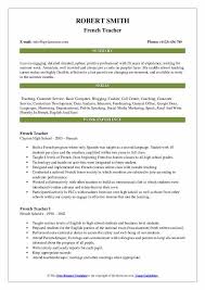 Take a look at our teaching cv example for help in highlighting your skills and suitability for the job. French Teacher Resume Samples Qwikresume