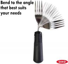 The fork grip simply replaces your front wheel and allows you to fit your bike easily and quickly. Good Grips Weighted Fork Cushion Grip Heavy Handle Bendable Fork