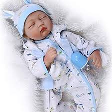 Npk 22 Sleeping Reborn Baby Doll Soft Silicone Vinyl 55cm Lovely Lifelike Cute Baby Boy Girl Toy Cute Baby Boy Silicone Reborn Babies Reborn Babies