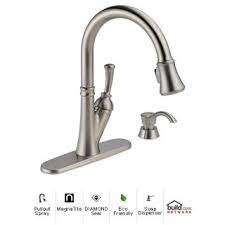 Kitchen faucet parts kitchen design. Delta 19949 Rbsd Dst Venetian Bronze Savile Pullout Spray Kitchen Faucet With Magnatite Docking And Diamond Seal Technologies Includes Soap Dispenser Faucetdirect Com