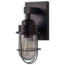 Amazon Brand Stone Beam Jordan Industrial Farmhouse Indoor Wall Mount Cage Sconce Fixture With Light Bulb 5 5 X 74 Farmhouse Goals