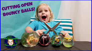 Cutting Open Stress Balls Squishy Toys Whats Inside Glitter Light Up Balls Kids Youtube