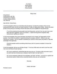My past experiences have prepared me well for a variety of development and administrative duties. Cover Letter For Unadvertised Job