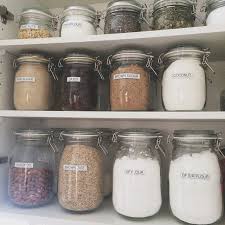 A Better Kind On Instagram Such A Massive Pantry Nerd I Love My Ikea Australia Korken Jars 1 99 For Ikea Australia Pantry Organization Labels Ikea Jars