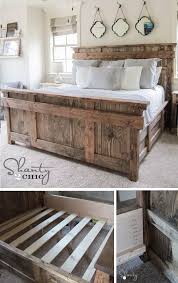 21 Awesome Diy Bed Frames You Can Totally Make Posh Pennies Learn how to make a king size bed frame cheaply in 8 easy steps. 21 awesome diy bed frames you can