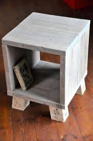 Vintage Reclaimed Wood Bedside Side Table Industrial Rustic Modern Furniture Scaffold Board Vintage Industrial Furniture Wood Pallet Furniture Pallet Furniture