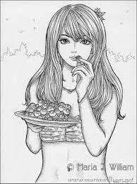 Indian Summer Original Ink Sketch Cute Anime Girl Eating - Etsy Canada