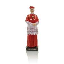 Ukazuje go jako głowę polskiego kościoła, przez lata więzionego przez władze, jednak nieugiętego. Figurine Blessed Card Stefan Wyszynski Jakobczak Studio