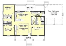 The houses fuse modernist ideas and styles with notions of the american western period working ranches to create a very informal and casual living style. Country Style House Plans 1629 Square Foot Home 1 Story 3 Bedroom And 2 Bath 2 Garage S House Plans One Story Ranch Style House Plans Country House Plans