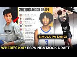 Pero mga bro, kung iche check natin ang concensus o ang unified 2021 nba mock draft ay mas mataas ang ranking ni. Nasaan Si Kai Sotto Sa Updated Espn 2021 Nba Mock Draft