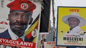 К сожалению, видео невозможно воспроизвести. Yoweri Museveni Faces Bobi Wine In Presidential Contest News Brig