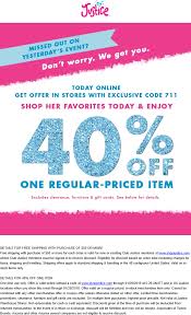 7now offers 7now coupons, offers & promo codes 2020 via coupon code winter. Pinned January 28th 40 Off A Single Item Today At Justice Or Online Via Promo Code 711 Thecouponsapp Shopping Coupons Justice Coupons Coupon Apps