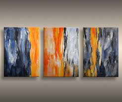 5 out of 5 stars. 60 Original Textured Abstract Painting On Canvas Contemporary Modern Art Orange Blue Gray Painting Wall Hanging Wall Decor Textured Abstract Painting Art Canvas Painting
