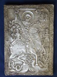 Manastirea lipnita va ofera in magazinul online de produse manastiresti la un pret foarte accesibil icoana cu sf. Icoana Ortodoxa Veche Reprezentand Sf Gheorghe Antic