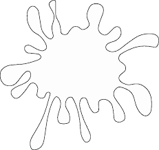 Black And White Paint Splatter Clipart The Splat Coloring Book Unique White Splatter Clip Art At Clker Vector Clip Art In 2020 Paint Splats Crayon Art Melted Coloring Pages