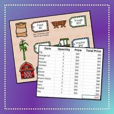 Excel Farm Fun Excel And Math Skills In 2020 Farm Fun Math Skills Math