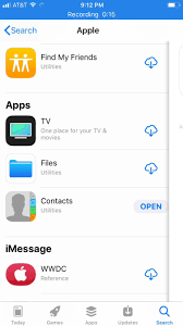 A Look At The New App Store In Ios 11 Search Function Used With Ios 11 Built In Recording Find My Friends Apple Ii Movie Place