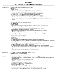 Computer Vision Engineer Resume Samples Velvet Jobs