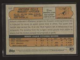 ANTOINE KELLY 2021 Topps Heritage Minor League Base Card Mudcats Brewers (# 117) – ASA College: Florida