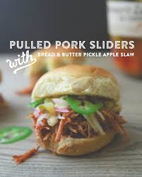 Enjoy the same great taste and crunch you know and love, with no artificial dyes (naturally colored with turmeric). Pulled Pork Sliders With Bread And Butter Pickle Apple Slaw Sponsored By Farmer S Garden The Kitchy Kitchen