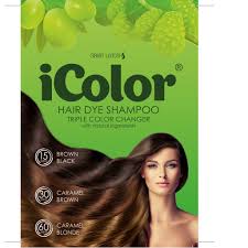 Catechu is an extract from the heart wood and bark of the acacia tree, which has been used for centuries in india as a natural dye to enhance brown tones. Icolor Organic Hair Dye Shampoo Triple Color Changer 25ml Sachet Shopee Philippines