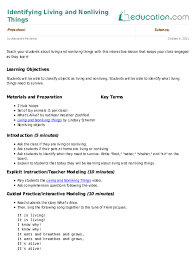 Teach Your Students About Living And Nonliving Things With This Interactive Lesson That K Science Lesson Plans Preschool Science Lessons Preschool Lesson Plans