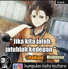 Menariknya, kata ini bisa diartikan sebagai terbang atau melayang dan kata serupa lain. Kata Kata Bijak Anime Haikyuu