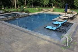 Cold Spring Harbor Gunite Spa Combo Contemporary Pool Backyard Pool Pool Landscaping Pool Houses