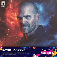 David Harbour says he initially thought Hopper should've died back in  'STRANGER THINGS' Season 1. “The first season should have ended with Hopper  dying by suicide. To him, it was the only