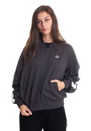 Fred Perry Striped Bomber Slate Jacket Impericon Com Worldwide