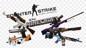 Are you a minecraft player that has been craving for more in the game in terms of weapons available at your. Minecraft Curseforge Csgo Guns Mod Clipart 781823 Pikpng