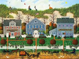 Puzzles showing a clock are not instock. Amazon Com Buffalo Games Charles Wysocki Nantucket Winds 1000 Piece Jigsaw Puzzle Toys Games