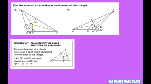 This incenter can then be used to inscribe a circle within th. Find The Value Of X That Makes N In Incenter Of The Triangle Concurrency Of Angle Bisectors Youtube