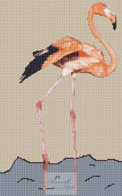 Flamingo Cross Stitch Chart Advanced Cross Stitch