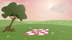 No credit required, likes and reblogs are nice but not necessary. Picnic Scene My Little Pony Drawing Cartoon Background Pony Drawing