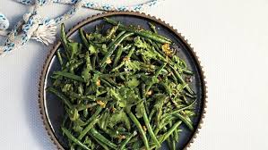 Blistered Green Beans With Garlic And Miso Recipe Bon Appetit Recipe Bon Appetit Green Beans Garlic Green Beans Recipes