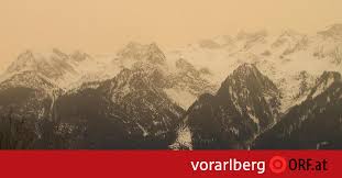 Meistens erreicht der staub im frühjahr und sommer die alpen, zuletzt in großer menge 2014. Sahara Staub Farbte Himmel Vorarlberg Orf At
