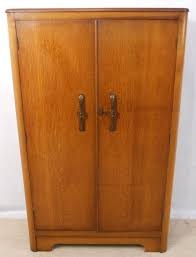 A tallboy wardrobe is a type of storage unit usually found in bedrooms. Deco Oak Tallboy Cupboard Small Wardrobe 205417 Sellingantiques Co Uk