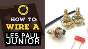 Gibson les paul special jr premium wiring kit switchcraft, cts 550k, orange drop. How To Wire A Les Paul Junior Youtube