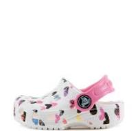 KIDS CLASSIC HEART PRINT CLOG 207000-100